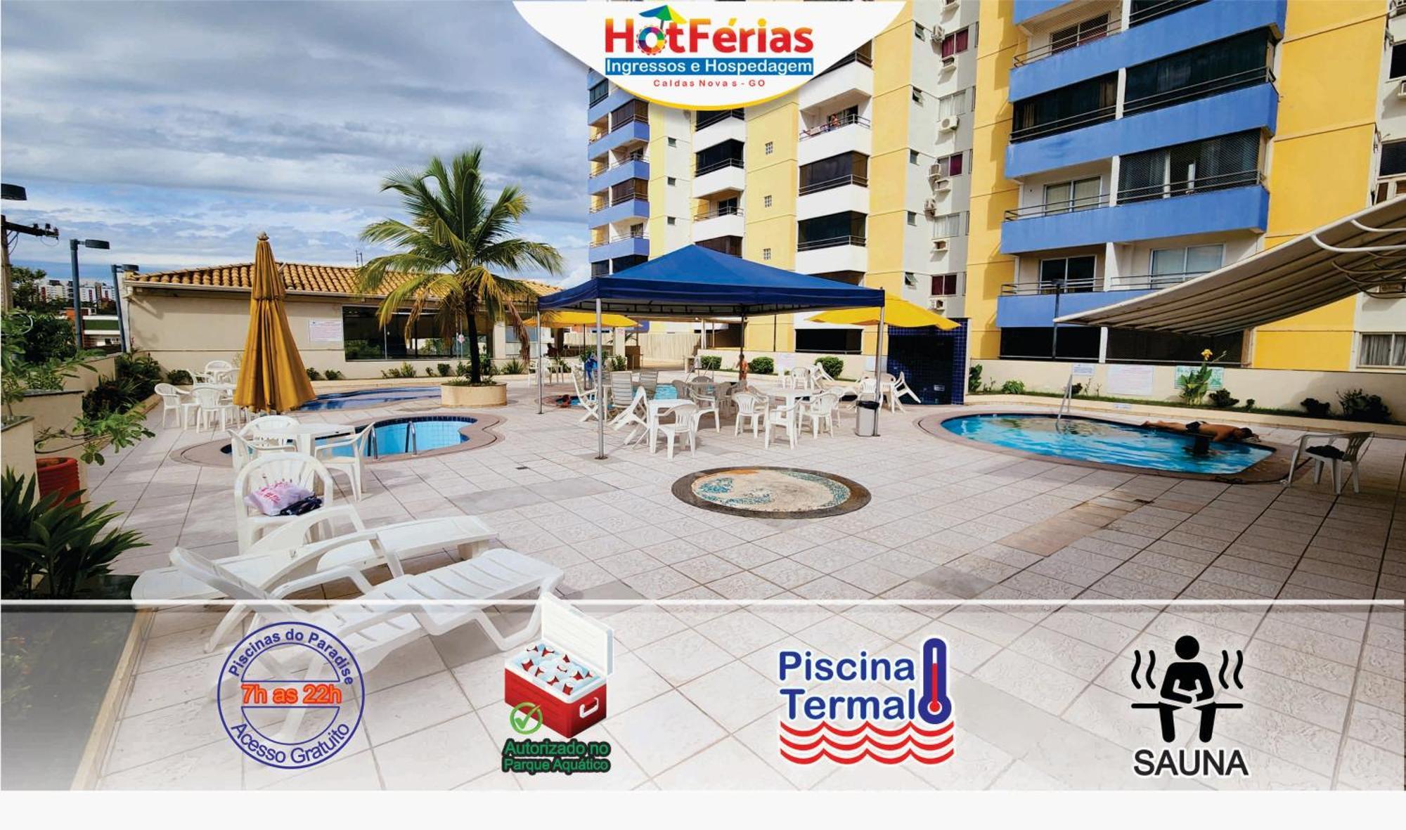 Flat Paradise, Piscinas Termais, Proximo Ao Centro - Hotferias Caldas Novas Exteriér fotografie