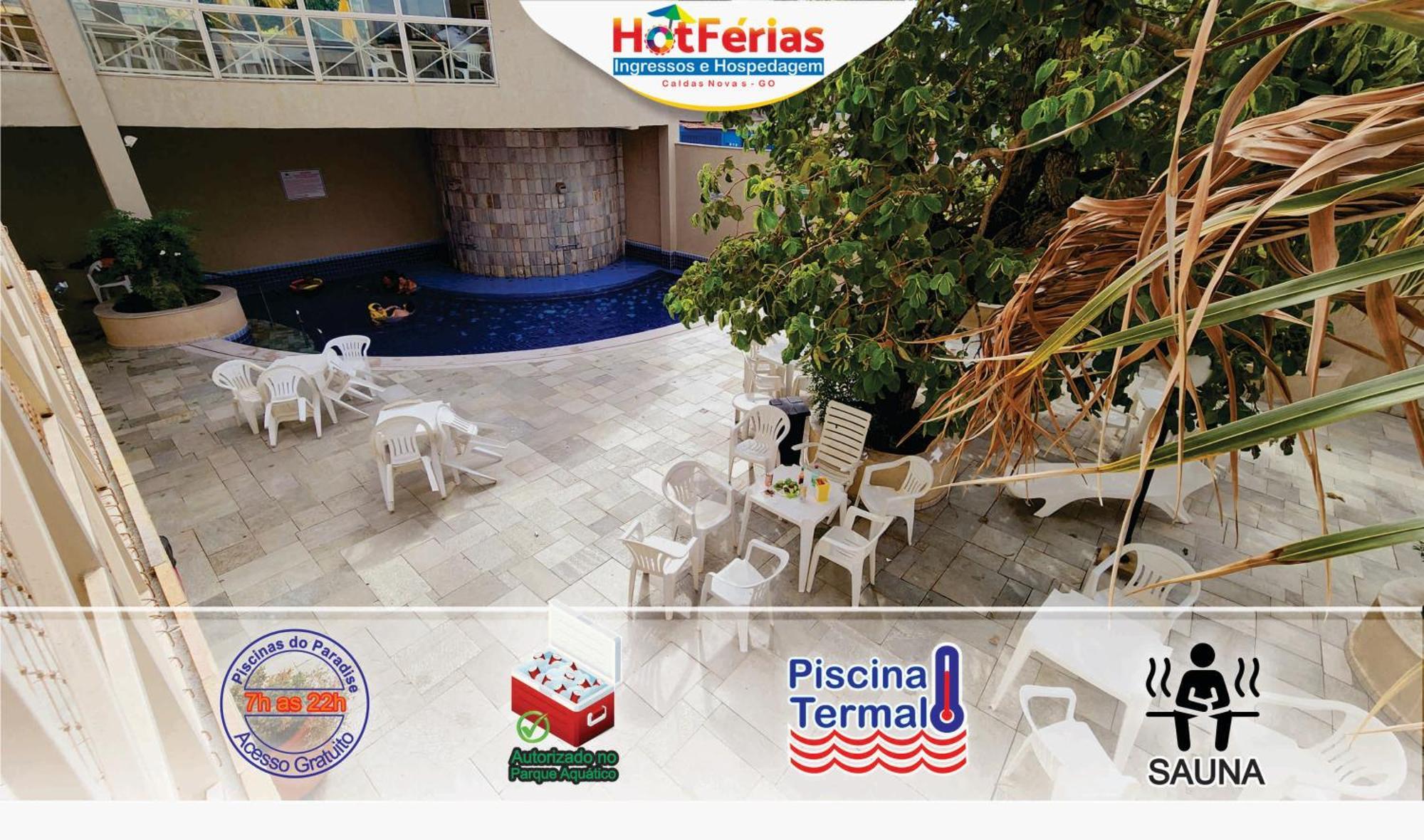 Flat Paradise, Piscinas Termais, Proximo Ao Centro - Hotferias Caldas Novas Exteriér fotografie
