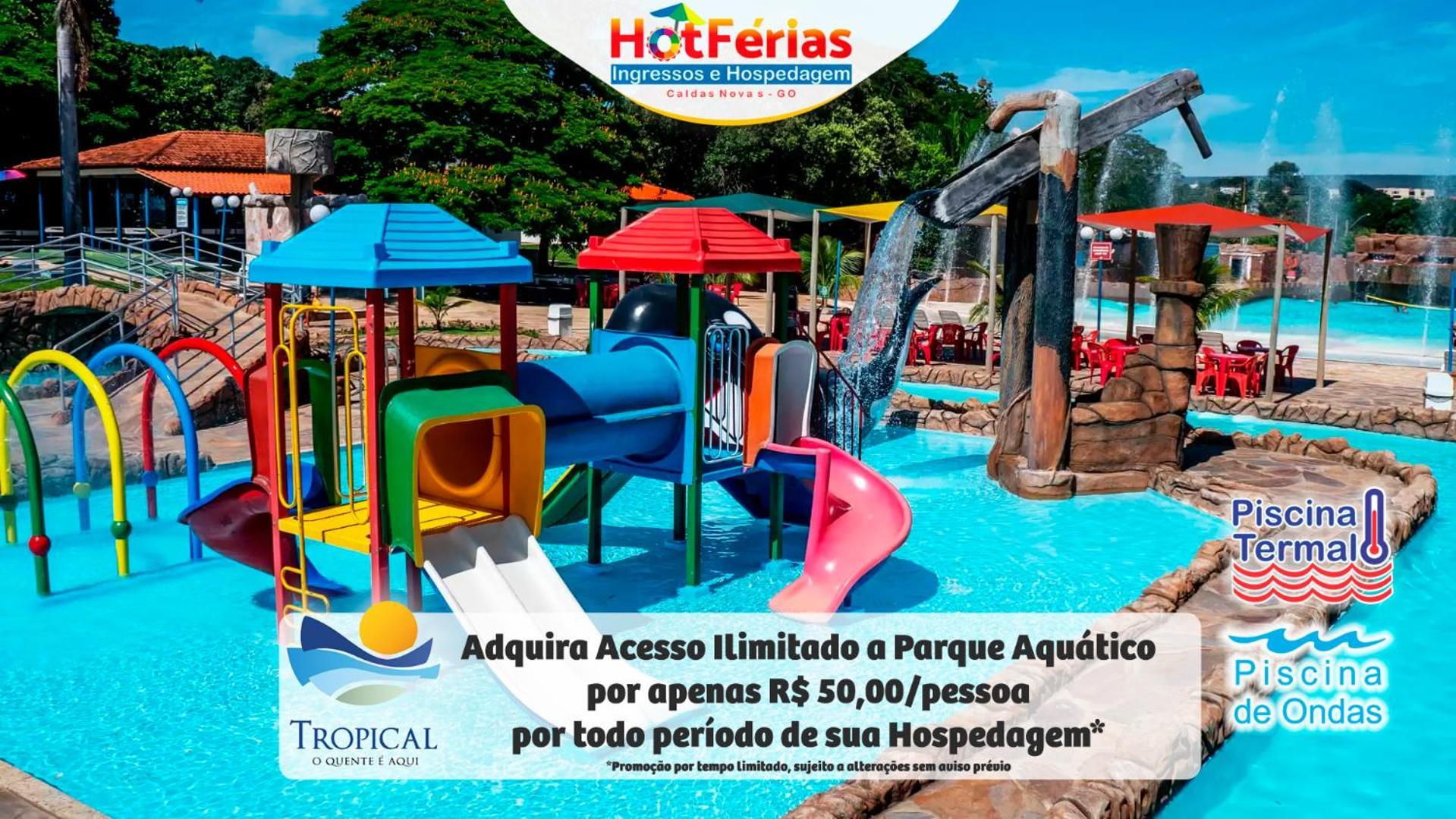 Flat Paradise, Piscinas Termais, Proximo Ao Centro - Hotferias Caldas Novas Exteriér fotografie