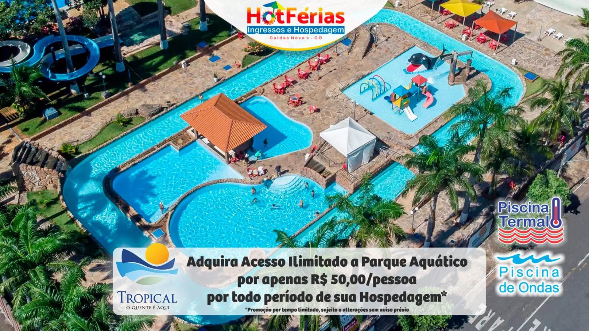 Flat Paradise, Piscinas Termais, Proximo Ao Centro - Hotferias Caldas Novas Exteriér fotografie