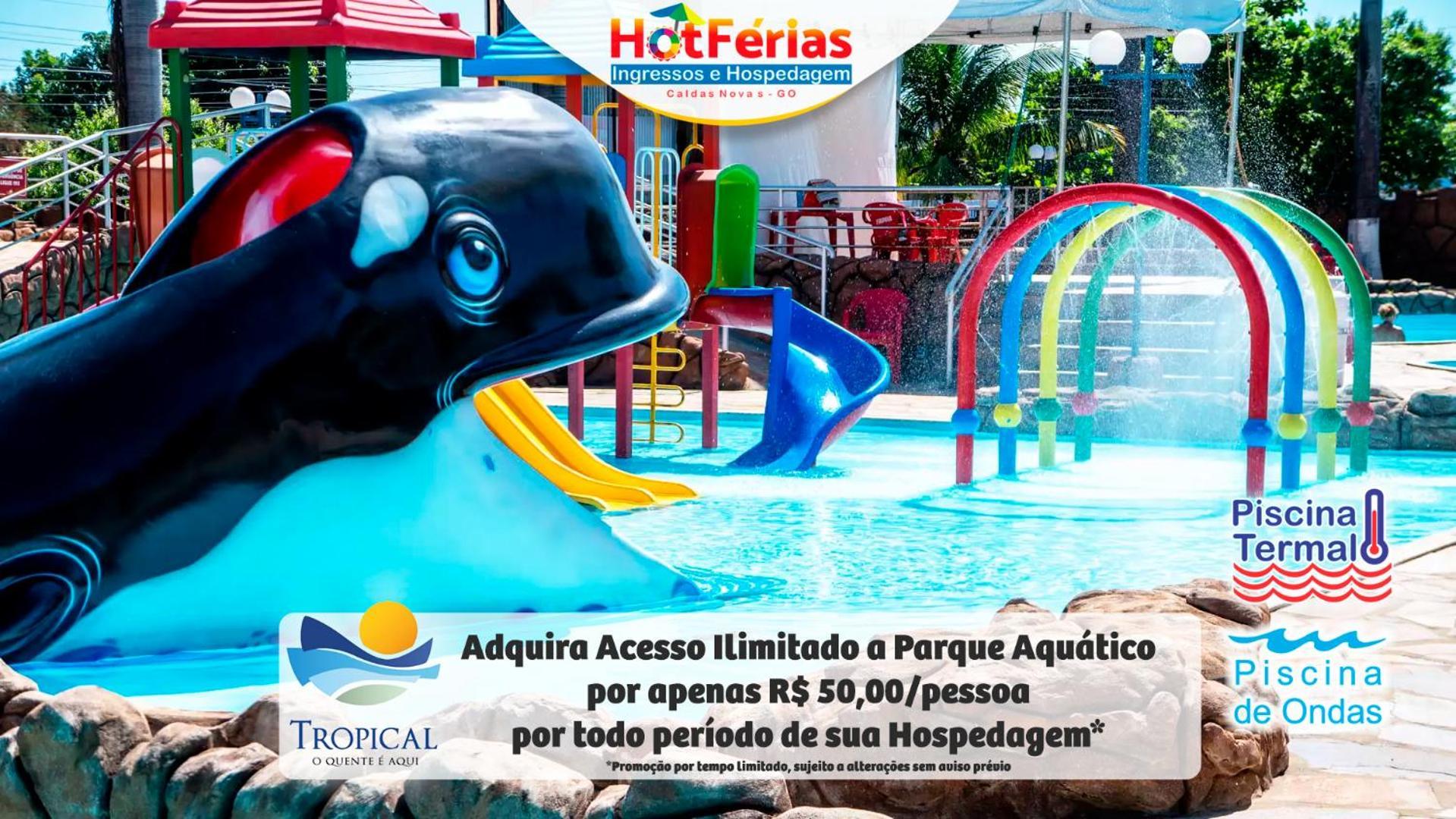 Flat Paradise, Piscinas Termais, Proximo Ao Centro - Hotferias Caldas Novas Exteriér fotografie